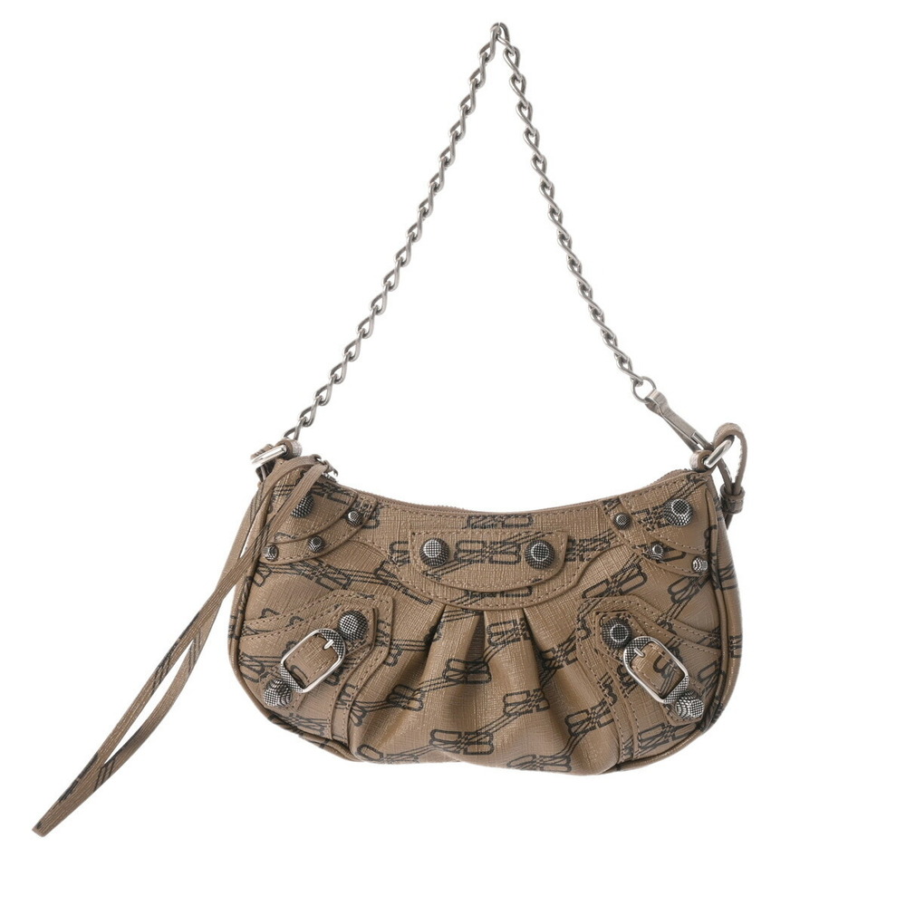 BALENCIAGA Le Cagoule Brown Handbag